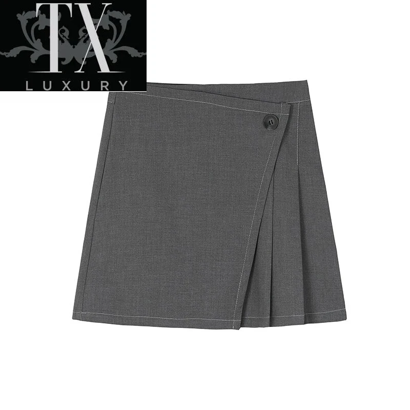 Korean Women High Waist Irregular Button Pleated Mini Pencil Summer Chic Sexy Split Elegant Party Ladies A-line Skirt
Korean Women High Waist Irregular Button Pleated Mini Pencil Summer Chic Sexy Split Elegant Party Ladies A-line Skirt