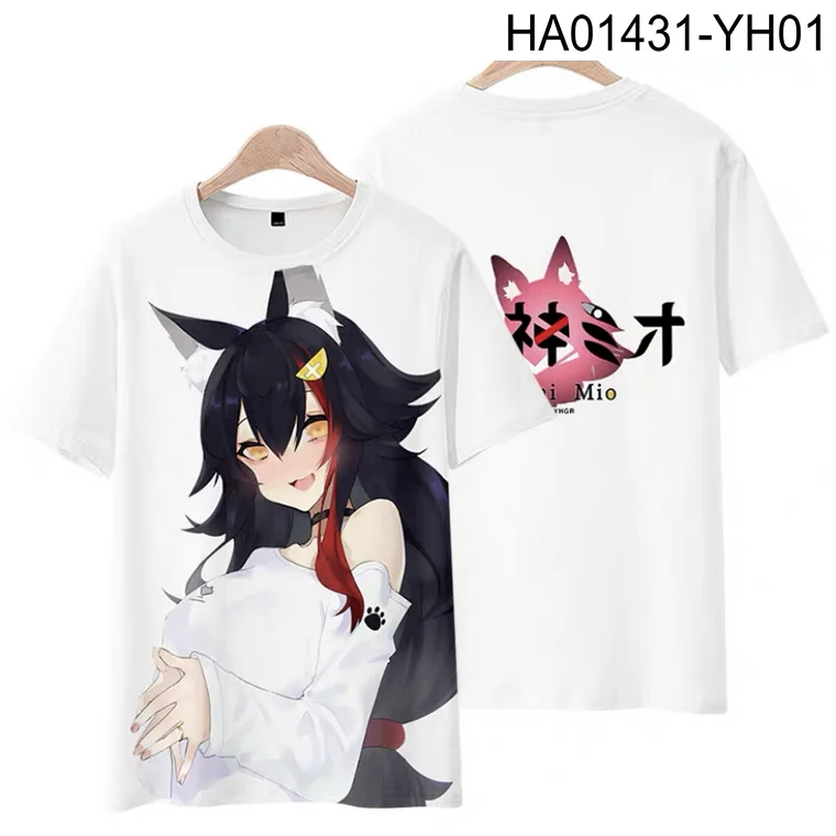 Футболка VTuber Ookami Mio женская, милая Модная рубашка в стиле Харадзюку, милая мультяшная 3d-футболка, летняя повседневная хлопковая футболка с к...
Футболка VTuber Ookami Mio женская, милая Модная рубашка в стиле Харадзюку, милая мультяшная 3d-футболка, летняя повседневная хлопковая футболка с к...