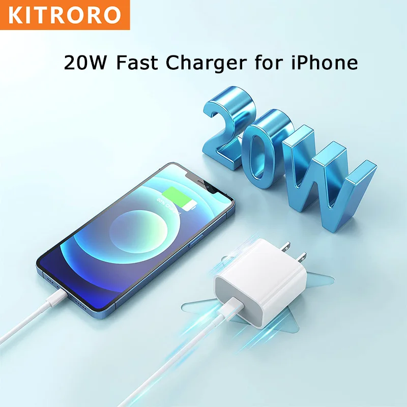 Fast Charger 20W PD USB C Charger Adapter Type C Portable Cellphone Charge Phone Accessories for Iphone 13 12 11 Pro Max Samsung
Fast Charger 20W PD USB C Charger Adapter Type C Portable Cellphone Charge Phone Accessories for Iphone 13 12 11 Pro Max Samsung
