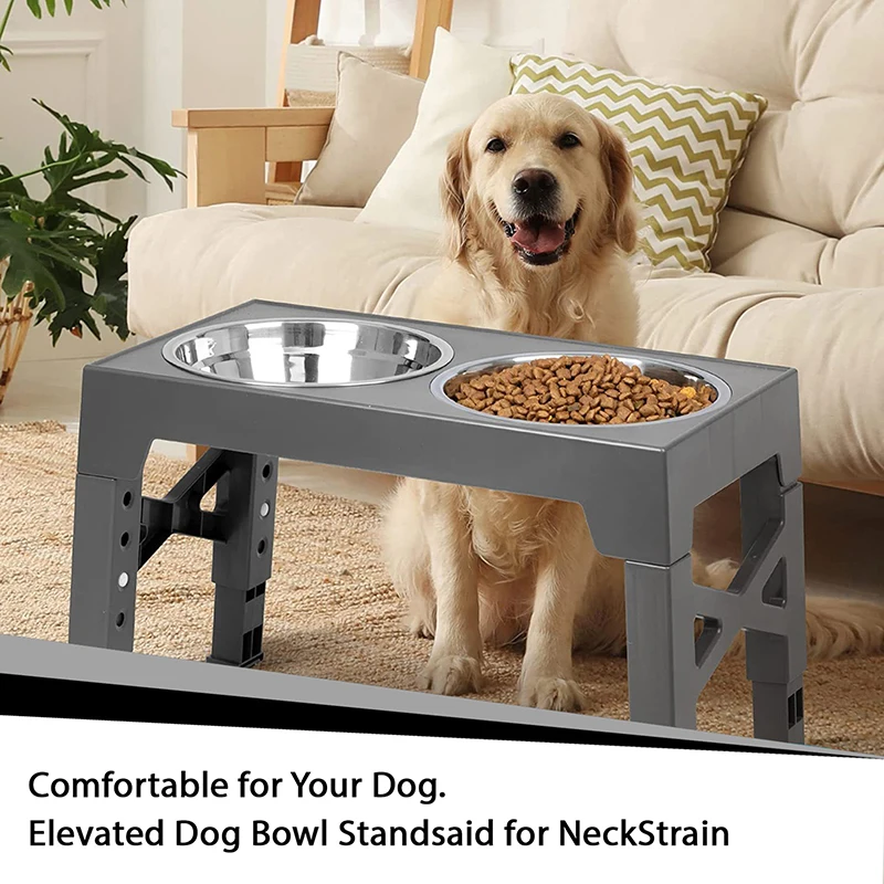 Dog Double Bowls Adjustable Elevated Feeder Pet Feeding Raise Cat Food Water Bowls With Stand Stainless Steel Lift Tabel For Dog
Dog Double Bowls Adjustable Elevated Feeder Pet Feeding Raise Cat Food Water Bowls With Stand Stainless Steel Lift Tabel For Dog