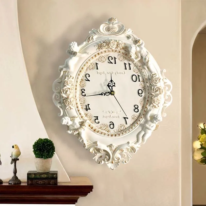 classical European silent watch creative living room bedroom Angel decoration quartz wall clock
classical European silent watch creative living room bedroom Angel decoration quartz wall clock