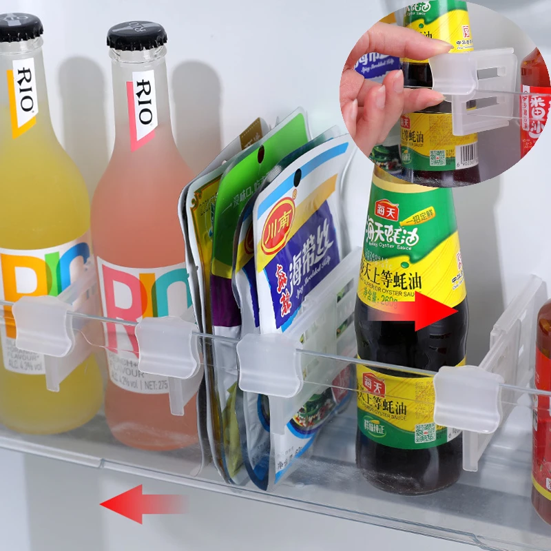 Refrigerator Storage Partition Board Retractable Bottle Can Divider Racks Fridge Organizer Useful Things for Kitchen Accessories
Refrigerator Storage Partition Board Retractable Bottle Can Divider Racks Fridge Organizer Useful Things for Kitchen Accessories