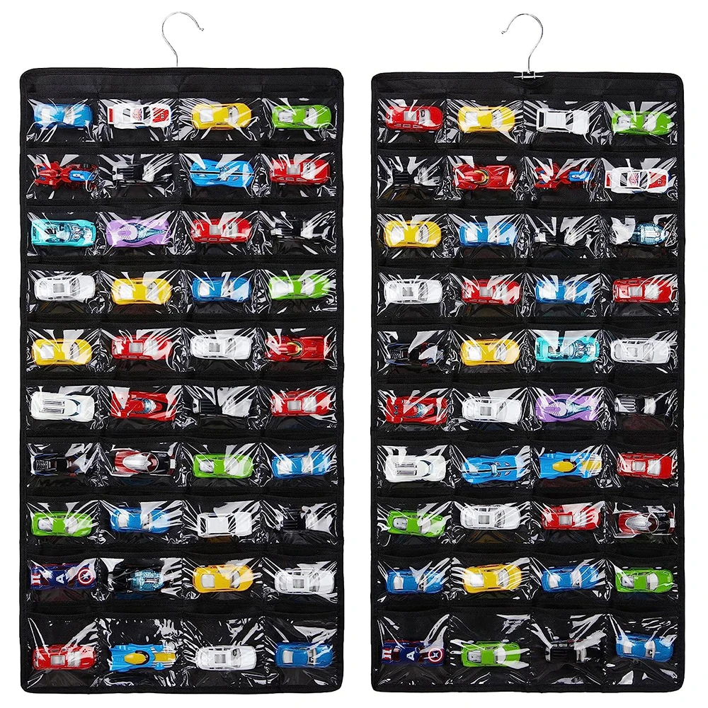 Hot Wheels Organizers Double Sided 80 PVC Pockets Display Case Toy Matchbox Cars Storage Hanging Wall Door Wardrobe Mounted Bags
Hot Wheels Organizers Double Sided 80 PVC Pockets Display Case Toy Matchbox Cars Storage Hanging Wall Door Wardrobe Mounted Bags