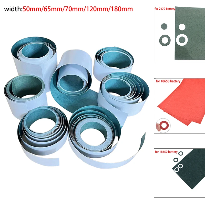 1m/2m/3m Length 50/65mm/70mm/180mm Wide Insulating Paper Barley Paper Insulating Gasket for 18650/21700 Li-ion Battery Assembly
1m/2m/3m Length 50/65mm/70mm/180mm Wide Insulating Paper Barley Paper Insulating Gasket for 18650/21700 Li-ion Battery Assembly