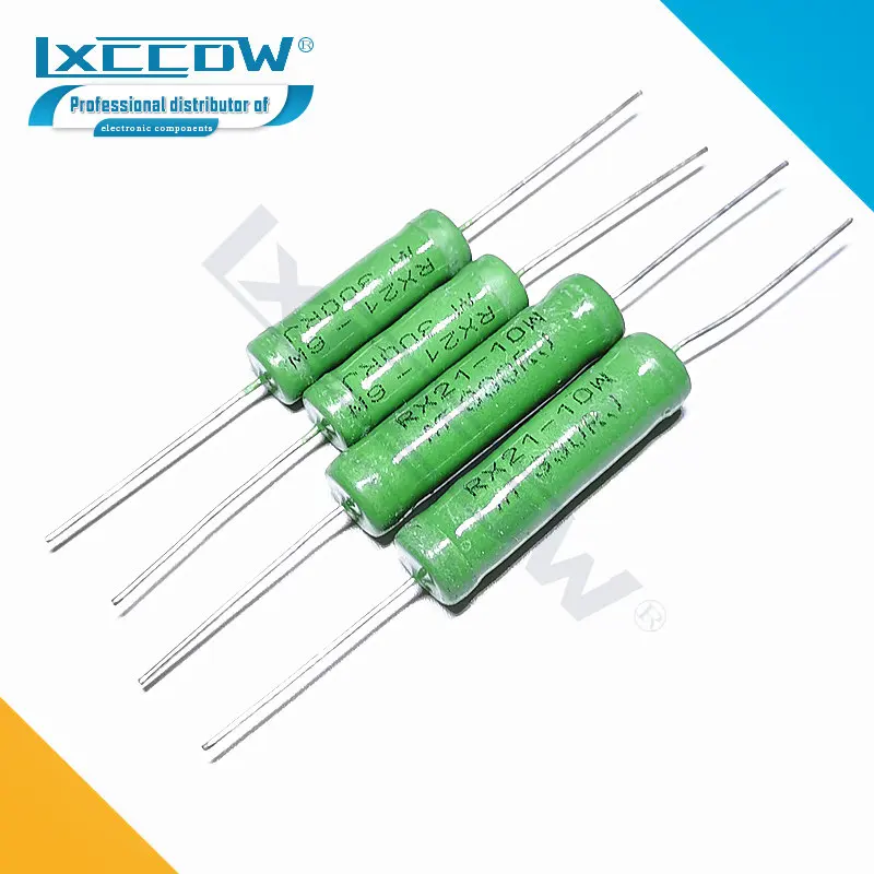 2PCS RX21 5W 6W 10W Wire Wound Resistance 5% 0.1~33K 3 4.7 10 22 27 47 100 120 180 200 220 270 330R 360 510 1K 10K 15K 100K Ohm 
2PCS RX21 5W 6W 10W Wire Wound Resistance 5% 0.1~33K 3 4.7 10 22 27 47 100 120 180 200 220 270 330R 360 510 1K 10K 15K 100K Ohm