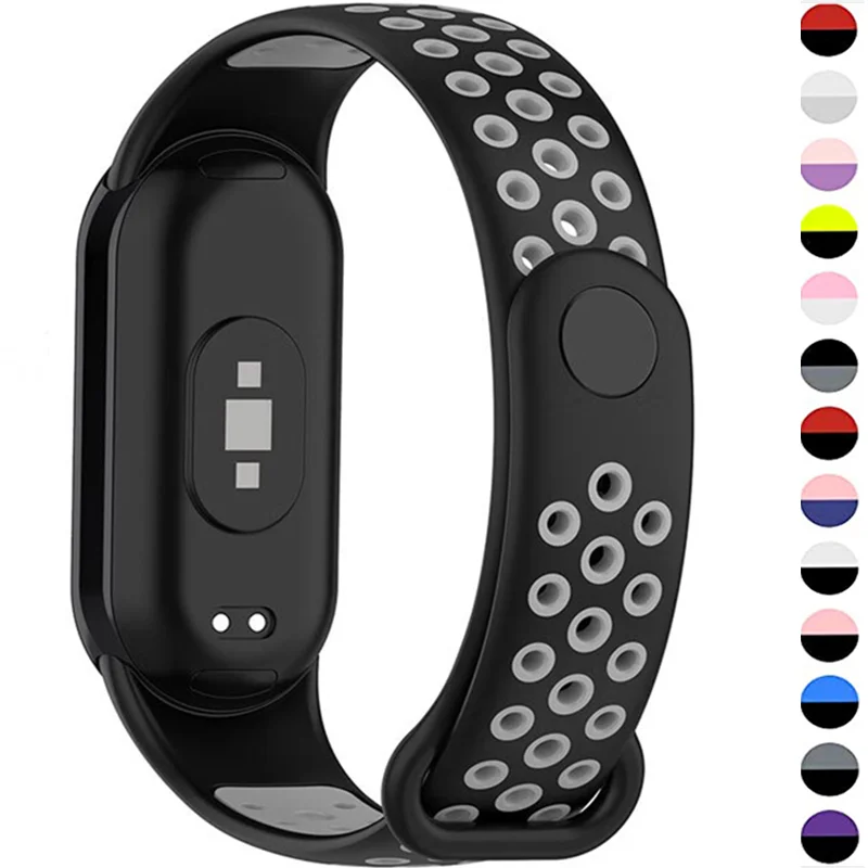 

Sport Watch Band For Xiaomi Mi Band 7 6 NFC Bracelet Silicone Smart wristband Miband 4 Belt pulseira correa mi bands 3 4 5 Strap