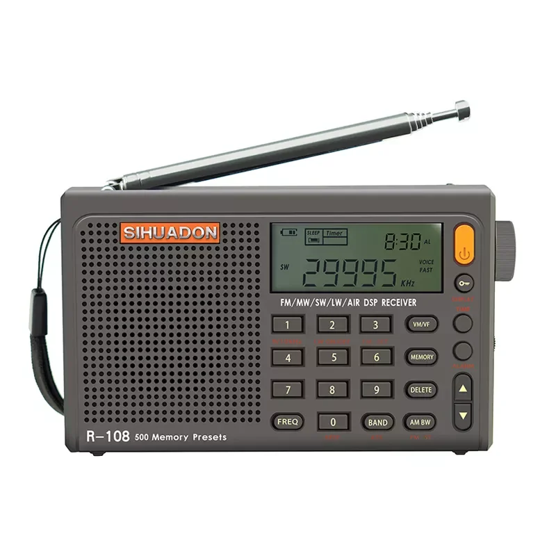 2022 Radiwow Sihuadon R-108 цифровое портативное радио, стерео FM LW SW MW AIR DSP, радиоприемник AM, ЖК-дисплей, функция звуковой сигнализации для
2022 Radiwow Sihuadon R-108 цифровое портативное радио, стерео FM LW SW MW AIR DSP, радиоприемник AM, ЖК-дисплей, функция звуковой сигнализации для