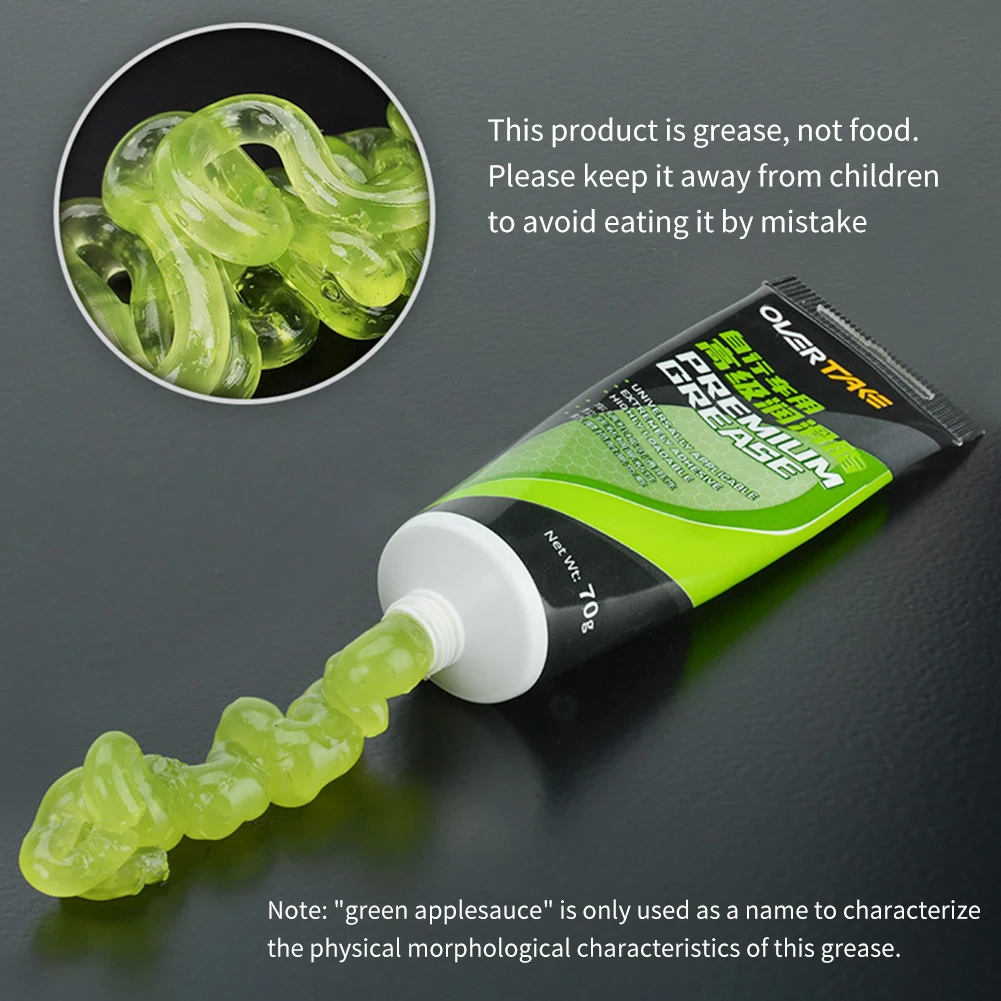 Road Bicycle grease Green applesause Bearing Grease Hub BB Lubricants Oil Lubricant Lube Lipid Elements for Shimano Sram
Road Bicycle grease Green applesause Bearing Grease Hub BB Lubricants Oil Lubricant Lube Lipid Elements for Shimano Sram