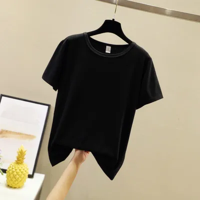 2022new 2021 New cottonwomen's round neck loose fashion Korean T-shirt short sleeve
2022new 2021 New cottonwomen's round neck loose fashion Korean T-shirt short sleeve