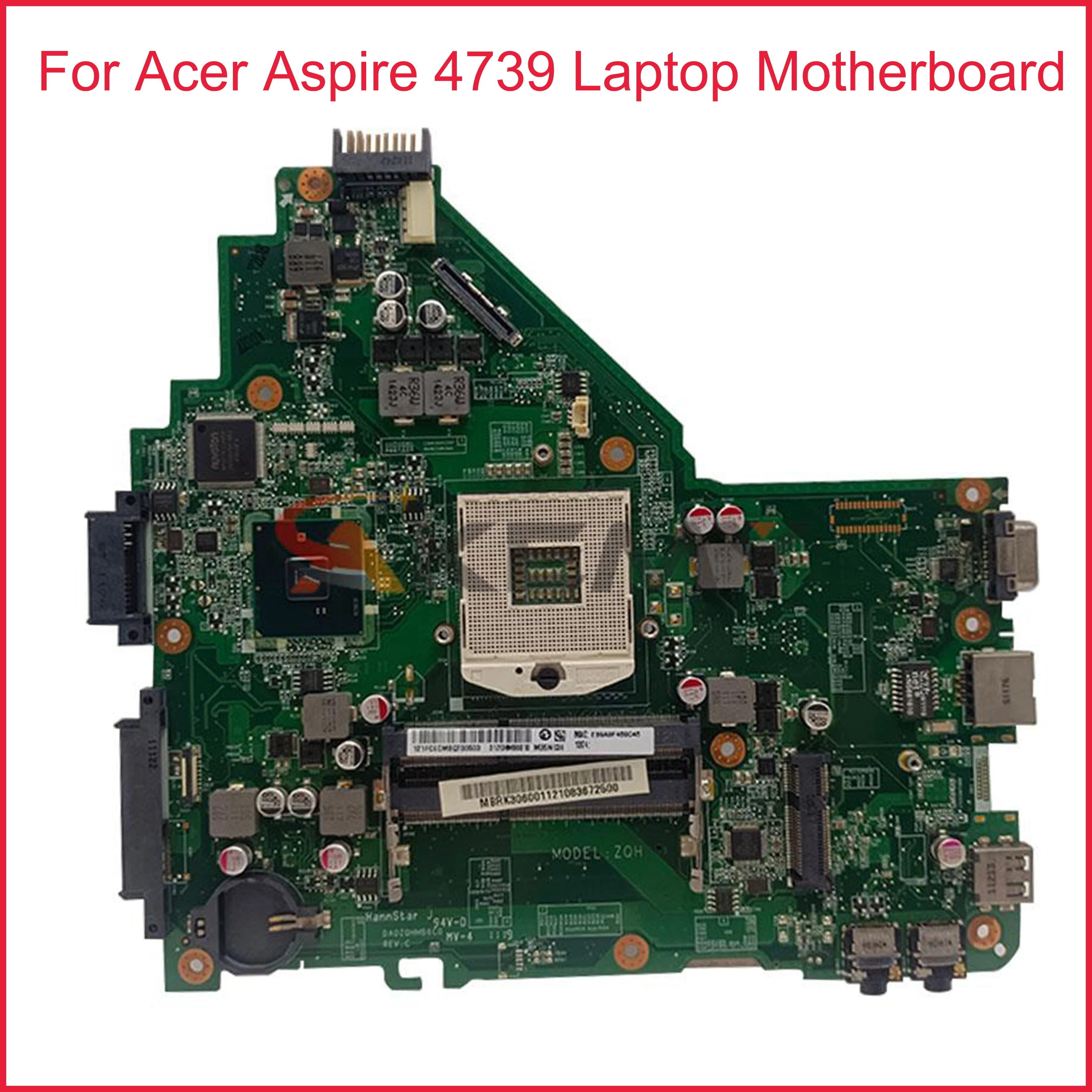 Системная плата MBRK306001 DA0ZQHMB6C0 для ноутбука Acer Aspire 4739 материнская HM55 100% рабочий |