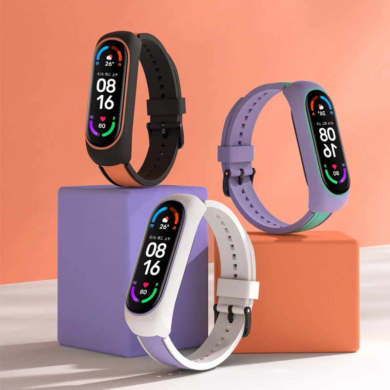 Силиконовый спортивный браслет для Xiaomi Mi Band 7 6, умный ремешок для наручных часов miband 5, дышащий браслет, браслет для mi band 4 3
Силиконовый спортивный браслет для Xiaomi Mi Band 7 6, умный ремешок для наручных часов miband 5, дышащий браслет, браслет для mi band 4 3