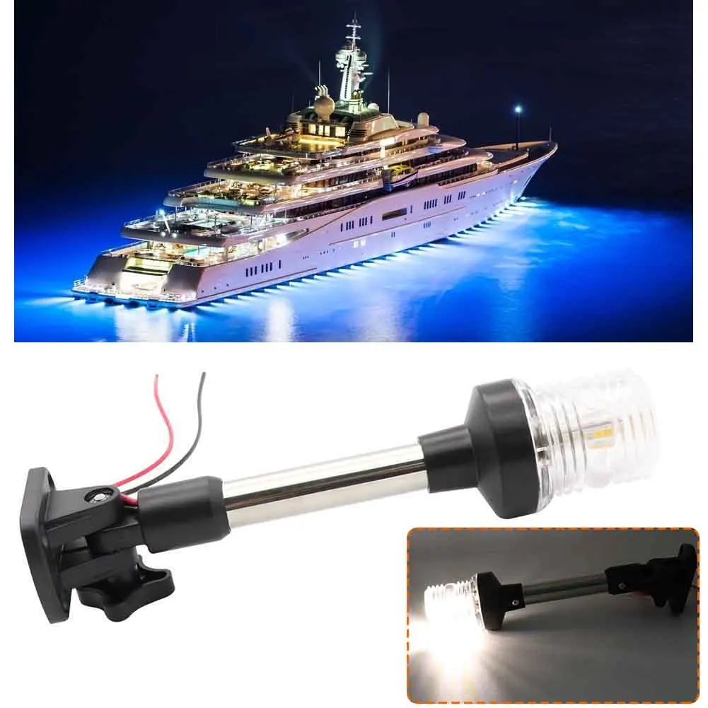 1* White Folding 33LED Boat Navigation Light Stern Light Anchor Light Ambient Lights 12-24V For Yachts And Boats
1* White Folding 33LED Boat Navigation Light Stern Light Anchor Light Ambient Lights 12-24V For Yachts And Boats