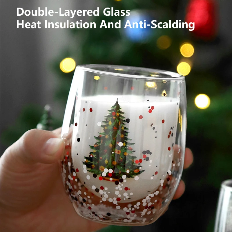 Colorful Christmas Mug Glass Double Wall Heat Resistant Beautiful Cup Milk Coffee Water Cup Bar Drink ware Christmas Gift
Colorful Christmas Mug Glass Double Wall Heat Resistant Beautiful Cup Milk Coffee Water Cup Bar Drink ware Christmas Gift