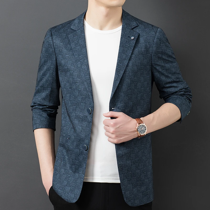 2022 Spring Print Men's Blazers Fashion Slim Casual Suit Jackets Business Social Office Dress Coat Wedding Groom Costume Homme
2022 Spring Print Men's Blazers Fashion Slim Casual Suit Jackets Business Social Office Dress Coat Wedding Groom Costume Homme