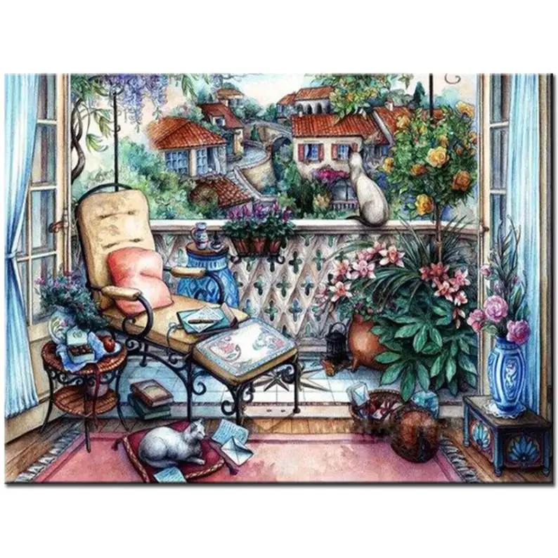 balcony landscape cat flower sofa oil painting 5D DIY Full diamond painting art kits cross stitch home decor gift wall art
balcony landscape cat flower sofa oil painting 5D DIY Full diamond painting art kits cross stitch home decor gift wall art
