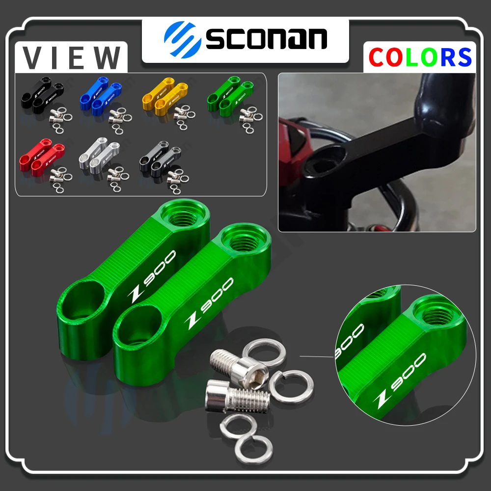 Motorcycle Accessories For Kawasaki Z900 Z 900 2017 2018 2019 2020 2021 CNC Aluminum Rear View Mirror Mount Risers Adapters 
Motorcycle Accessories For Kawasaki Z900 Z 900 2017 2018 2019 2020 2021 CNC Aluminum Rear View Mirror Mount Risers Adapters