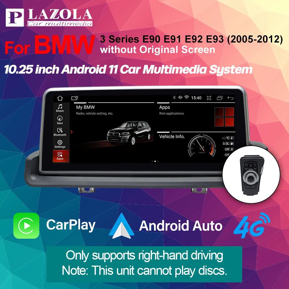 Автомобильный мультимедийный плеер PLAZOLA, Android 11, для BMW 3 серии E90 E91 E92 E93 2005-2012, правый руль RHD, без экрана, CarPlay, авто
Автомобильный мультимедийный плеер PLAZOLA, Android 11, для BMW 3 серии E90 E91 E92 E93 2005-2012, правый руль RHD, без экрана, CarPlay, авто