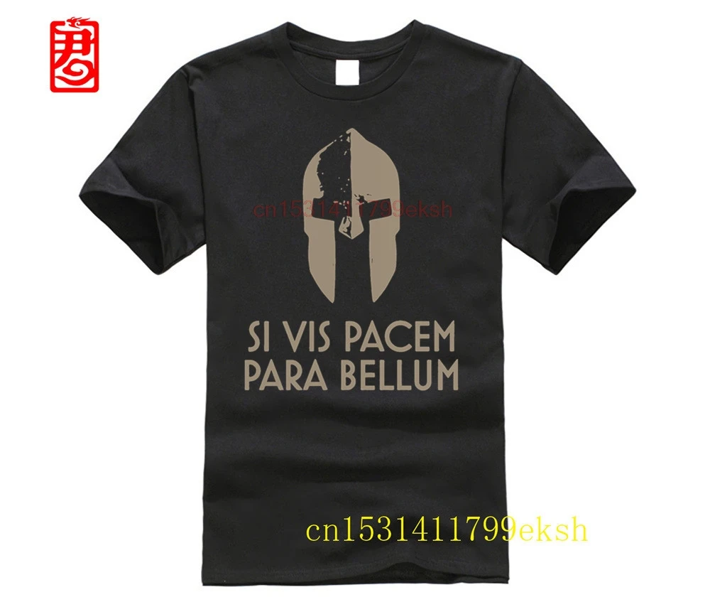 

Лидер продаж, новая стильная мужская футболка с принтом 2020, хлопковая футболка унисекс Si Vis Pacem Para Bellum, Мужская футболка с большим круглым вырезом, популярный топ