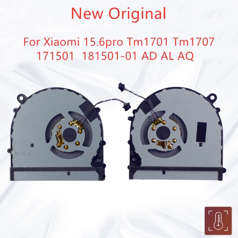 Новый оригинальный кулер для процессора ноутбука Xiaomi 15.6pro Tm1701 Tm1707 171501 Fan 181501-01 AD AL AQ
Новый оригинальный кулер для процессора ноутбука Xiaomi 15.6pro Tm1701 Tm1707 171501 Fan 181501-01 AD AL AQ
