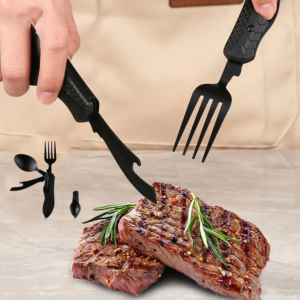 3-in-1 Outdoor Folding Spoon Fork Knife Combo Set Cutlery Picnic Travel Portable Multitool Stainless Steel Camping Utensils
3-in-1 Outdoor Folding Spoon Fork Knife Combo Set Cutlery Picnic Travel Portable Multitool Stainless Steel Camping Utensils