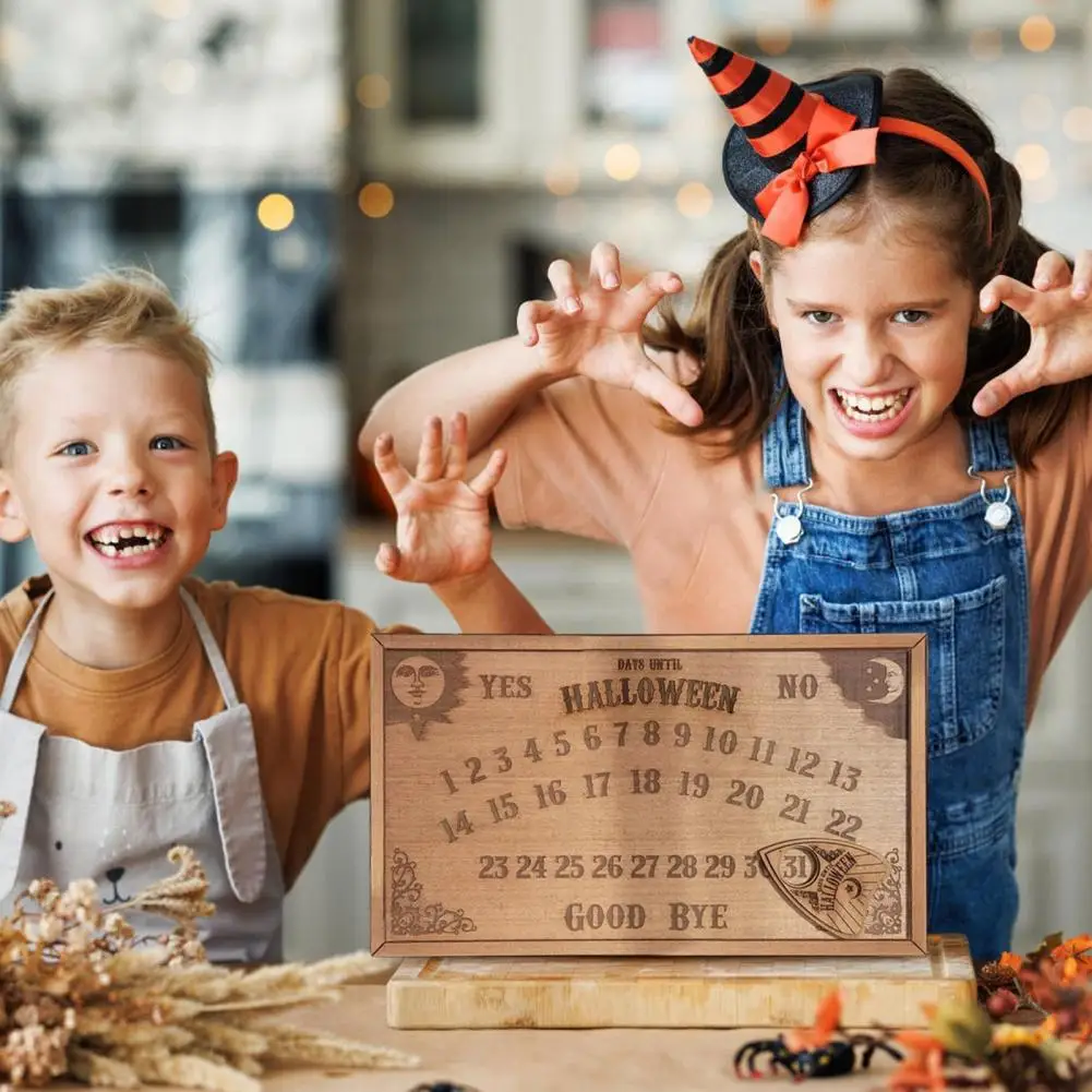 Halloween Wall Decor Festive Wooden Halloween Countdown Calendar Durable Reusable Home Decorations
Halloween Wall Decor Festive Wooden Halloween Countdown Calendar Durable Reusable Home Decorations