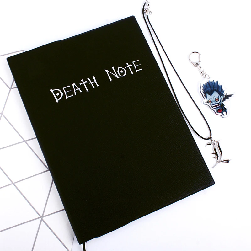 Блокнот из кожи аниме Death Note, журнал и ожерелье с перьями для художественного письма
Блокнот из кожи аниме Death Note, журнал и ожерелье с перьями для художественного письма