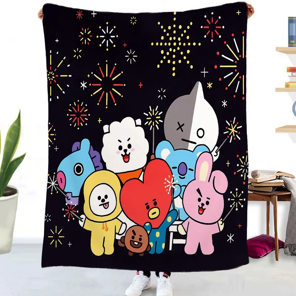 New BT21 Kawaii Cartoon series Cute Double Sided Flannel Blanket Air Conditioning Blanket Cover Sofa Blanket Household Supplies
New BT21 Kawaii Cartoon series Cute Double Sided Flannel Blanket Air Conditioning Blanket Cover Sofa Blanket Household Supplies