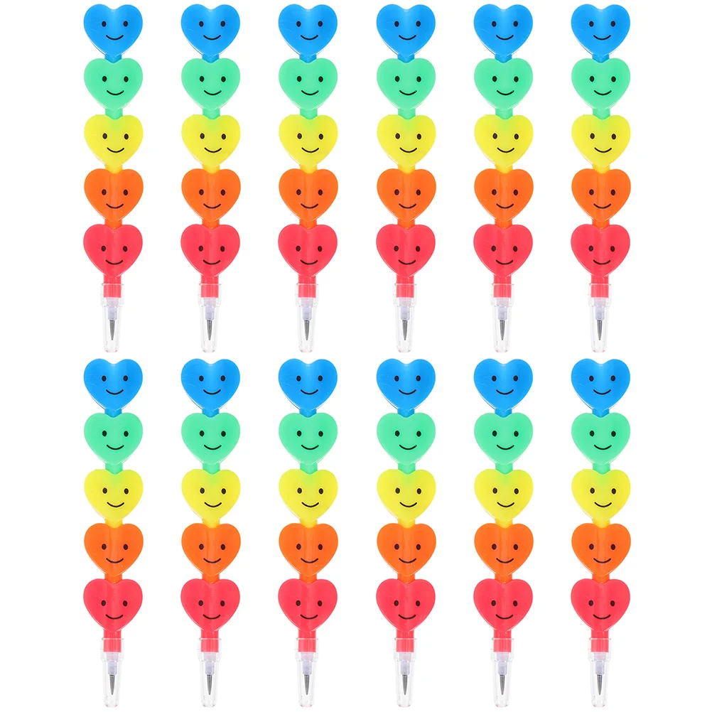 12Pcs Kids Stackable Pencils Heart Shaped Stacking Pencils Student Kids Accessory
12Pcs Kids Stackable Pencils Heart Shaped Stacking Pencils Student Kids Accessory