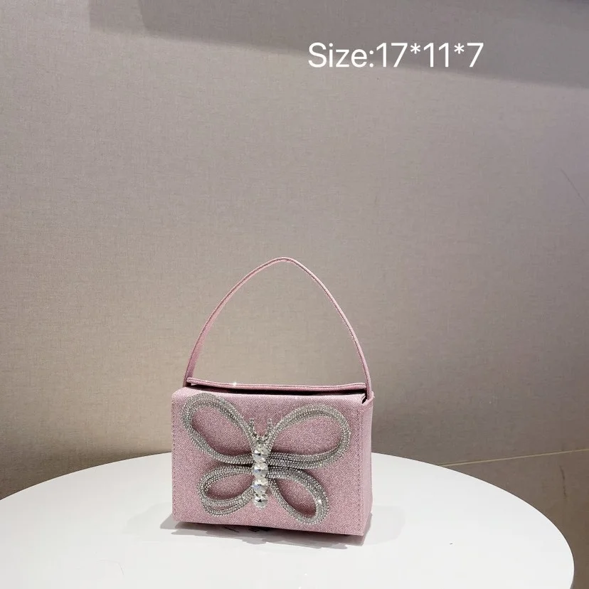 NEW Rhinestone Bow Fashion Handbags For 2023 Women Chic Boutique Shiny Crystal Satin Evening Clutch Purse Wedding Party
NEW Rhinestone Bow Fashion Handbags For 2023 Women Chic Boutique Shiny Crystal Satin Evening Clutch Purse Wedding Party