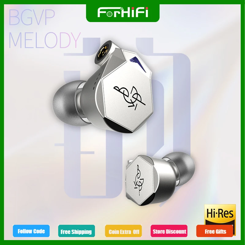 BGVP Melody 12mm Dynamic Wired In Ear Monitor Earphones Earbuds Bass With Mic MMCX Interface Motion Noise Cancellation
BGVP Melody 12mm Dynamic Wired In Ear Monitor Earphones Earbuds Bass With Mic MMCX Interface Motion Noise Cancellation