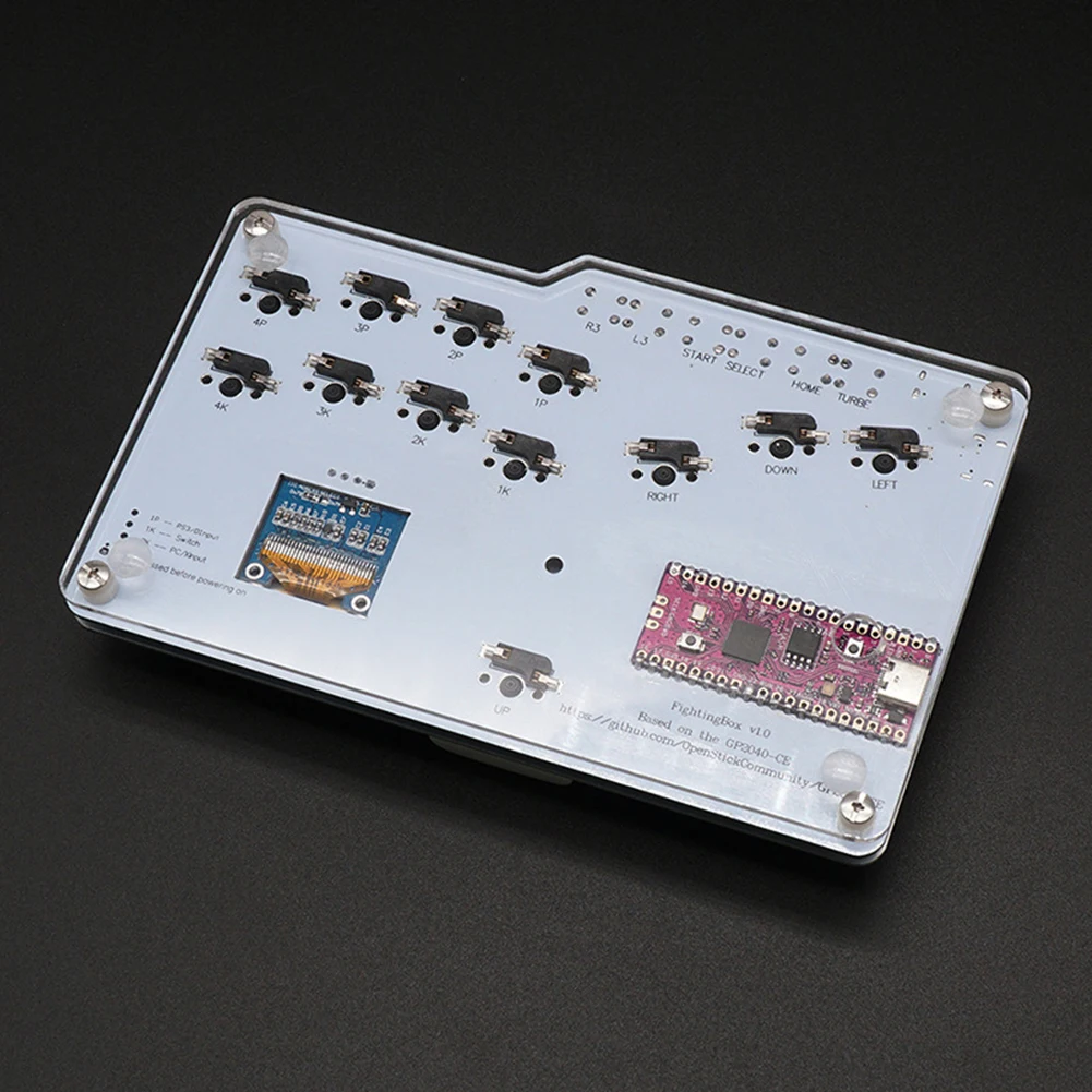 Fighting Box Gamepad Keyboard with Cherry Mx Speed Mechanical Switches Keys OLED Display for PC/Steam Deck/MiSTer/Android
Fighting Box Gamepad Keyboard with Cherry Mx Speed Mechanical Switches Keys OLED Display for PC/Steam Deck/MiSTer/Android