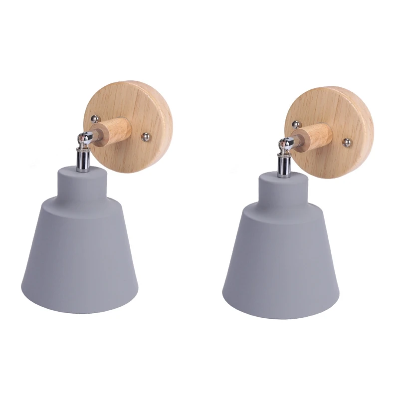 2X Nordic Wooden Wall Lamp Bedside Lamp Sconce Wall Light For Bedroom Corridor With Zip Switch Freely Rotatable(Grey)
2X Nordic Wooden Wall Lamp Bedside Lamp Sconce Wall Light For Bedroom Corridor With Zip Switch Freely Rotatable(Grey)