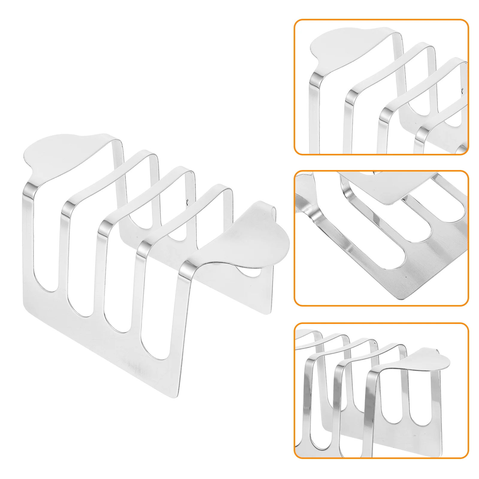 

4 Slice Toast Rack Kitchen Utensils Gadgets Cooling Racks for Baking Air Fryer Accessories Organizer Cooling Grid Bread Rack