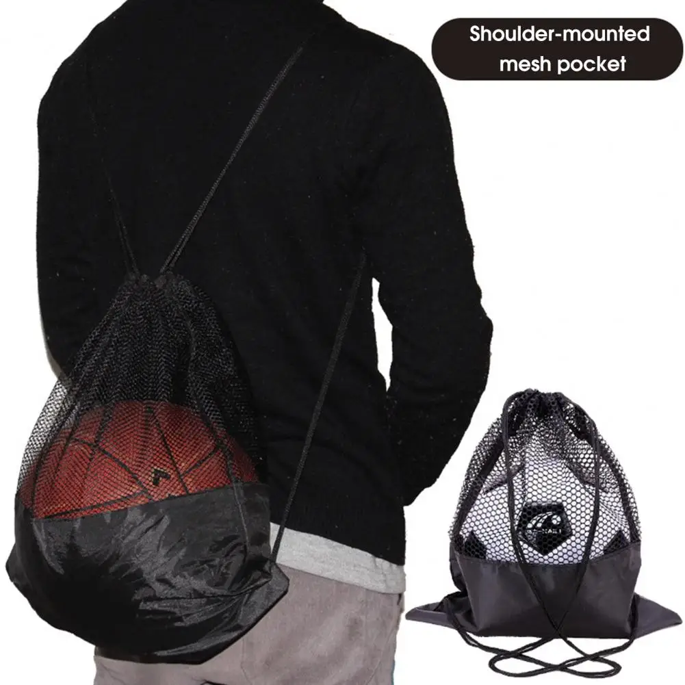 Sturdy Mesh Drawstring Double Shoulder Bag Backpack Bag Foldable Storage A Ball
Sturdy Mesh Drawstring Double Shoulder Bag Backpack Bag Foldable Storage A Ball