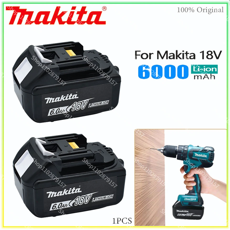 Makita 100% Original 18V 6000mAh Lithium ion Rechargeable Battery 18v drill Replacement Batteries BL1860 BL1830 BL1850 BL1860B
Makita 100% Original 18V 6000mAh Lithium ion Rechargeable Battery 18v drill Replacement Batteries BL1860 BL1830 BL1850 BL1860B