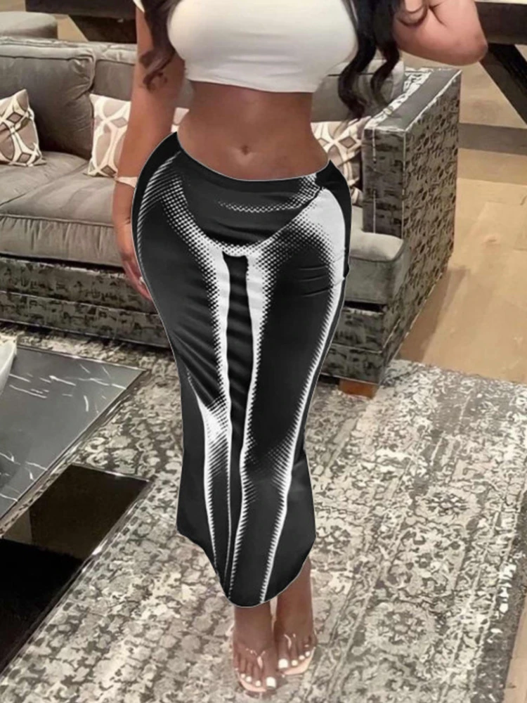 HAOYUAN Sexy Body Print High Waisted Bodycon Skirts Streetwear Y2k Clothes Club Wear Rave Women Summer Maxi Skirt
HAOYUAN Sexy Body Print High Waisted Bodycon Skirts Streetwear Y2k Clothes Club Wear Rave Women Summer Maxi Skirt