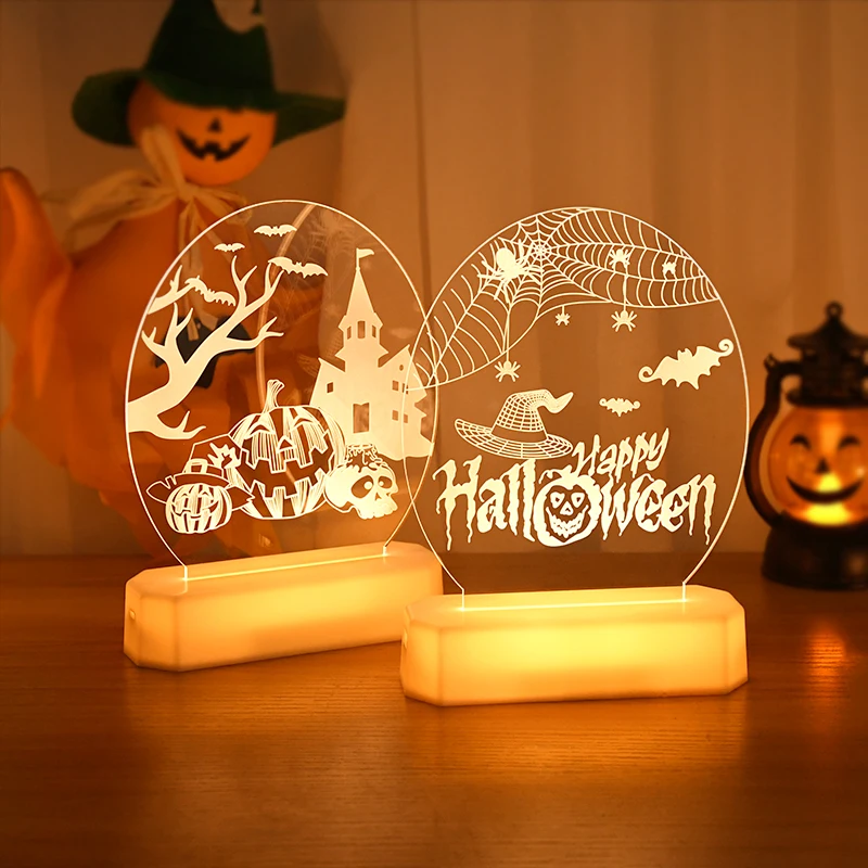 Halloween LED Night Light Pumpkin Skull Ghost Spider Desktop Ornaments Light Halloween Party Home Decoration Supplies Horror
Halloween LED Night Light Pumpkin Skull Ghost Spider Desktop Ornaments Light Halloween Party Home Decoration Supplies Horror