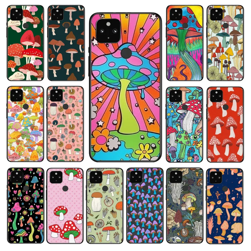 

Rainbow Mushrooms Phone Case for Google Pixel 7 7Pro 6 Pro 6A 5A 4A 3A Pixel 4 XL 5 6 4 3 XL 3A 2 XL