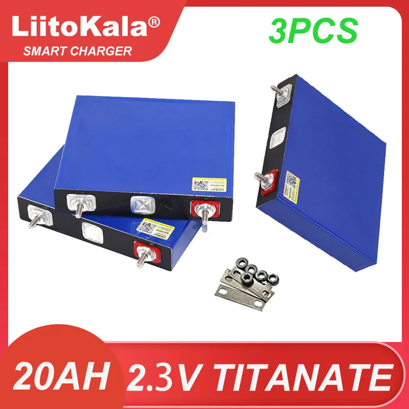 3pcs Liitokala 2.3V 20Ah Lithium Titanate battery LTO 10C 200A discharge DIY 12V 24V low temperature resistant batteries
3pcs Liitokala 2.3V 20Ah Lithium Titanate battery LTO 10C 200A discharge DIY 12V 24V low temperature resistant batteries
