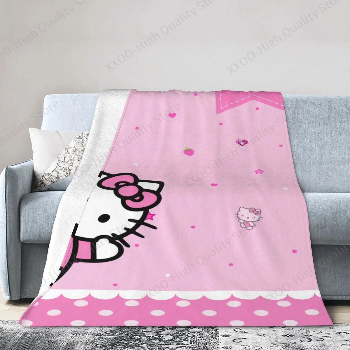 Cute Hellos Kitties Throw Blanket Fuzzy Warm Throws for Winter Bedding 3D Printing Soft Micro Fleece Blanket
Cute Hellos Kitties Throw Blanket Fuzzy Warm Throws for Winter Bedding 3D Printing Soft Micro Fleece Blanket