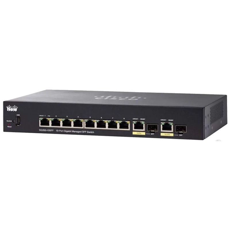 SG350-10SFP 10-Port Gigabit Managed SFP Switch SG350-10SFP-K9
SG350-10SFP 10-Port Gigabit Managed SFP Switch SG350-10SFP-K9