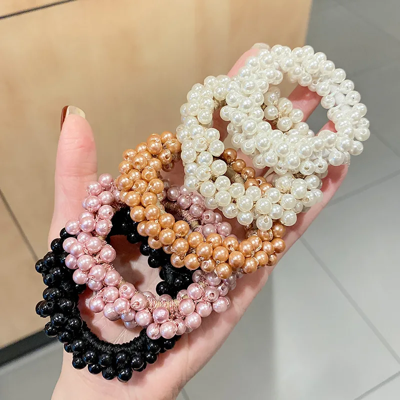 Weave Pearls Rubber Bands Tie Hair Headdress Hair Ties Woman Accessories Girls Band For Loop New Headwear Apparel
Weave Pearls Rubber Bands Tie Hair Headdress Hair Ties Woman Accessories Girls Band For Loop New Headwear Apparel