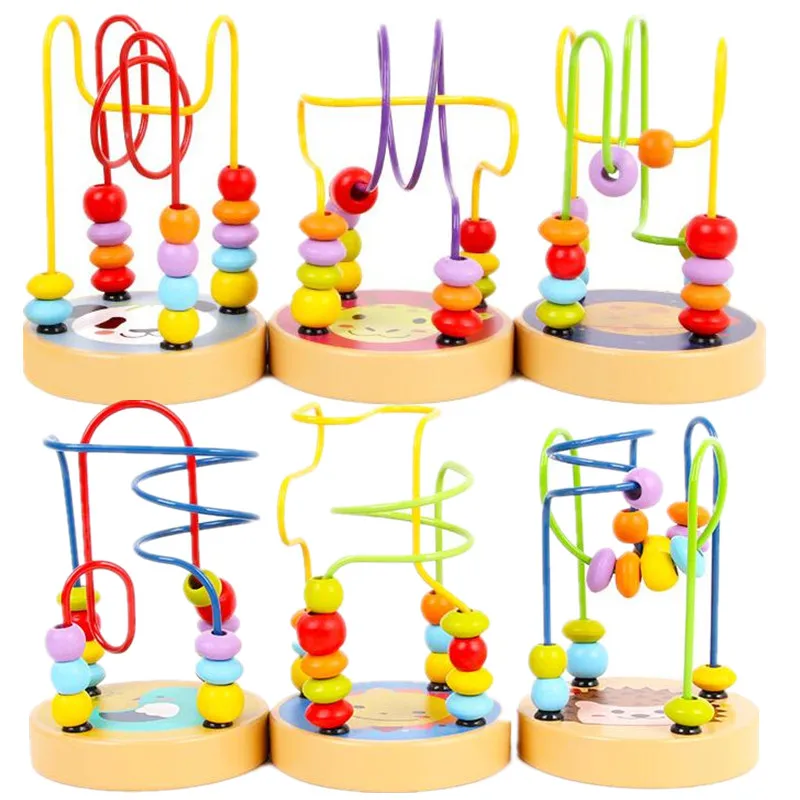 Baby Montessori Educational Math Toy Wooden Mini Circles Bead Wire Maze Roller Coaster Abacus Puzzle toys For Kids Boy Girl Gift
Baby Montessori Educational Math Toy Wooden Mini Circles Bead Wire Maze Roller Coaster Abacus Puzzle toys For Kids Boy Girl Gift