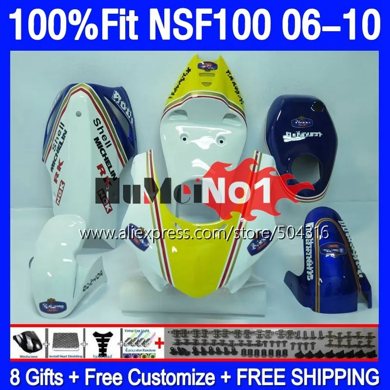 Fiberglass Race For HONDA NSF 100 NSF100 06 07 08 09 10 167MC.62 NSF-100 2006 2007 2008 2009 2010 Injection Fairing Rothman Blue
Fiberglass Race For HONDA NSF 100 NSF100 06 07 08 09 10 167MC.62 NSF-100 2006 2007 2008 2009 2010 Injection Fairing Rothman Blue