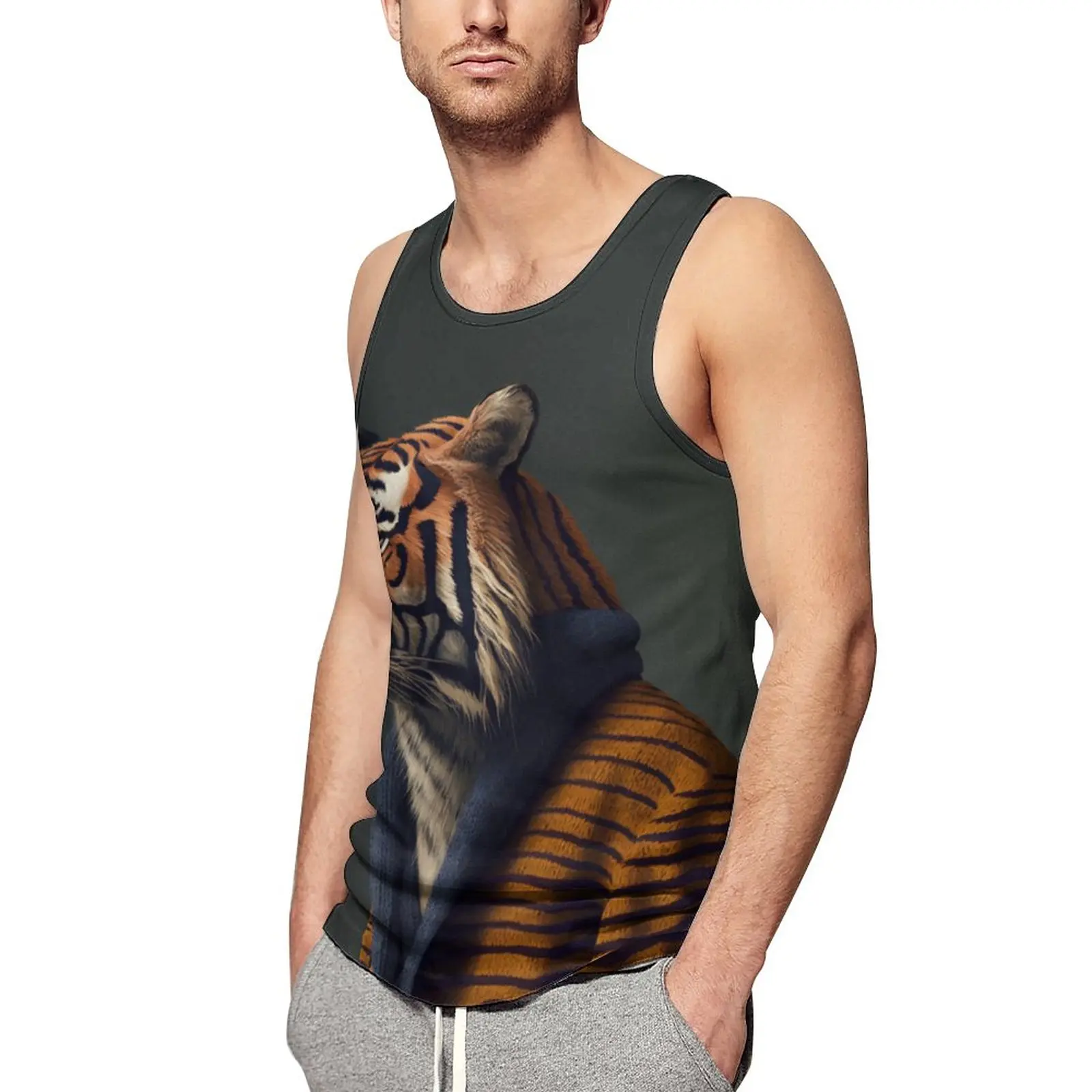 Tiger Tank Top Men Dapper Clothing Workout Oversized Tops Beach Fashion Custom Sleeveless Shirts
Tiger Tank Top Men Dapper Clothing Workout Oversized Tops Beach Fashion Custom Sleeveless Shirts