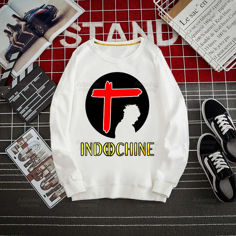 Indochine Fashion Men's Hoodies Spring Autumn Male Casual Men's White Color Hoodies Pop Rock Wave French Band Sweatshirt Tops
Indochine Fashion Men's Hoodies Spring Autumn Male Casual Men's White Color Hoodies Pop Rock Wave French Band Sweatshirt Tops