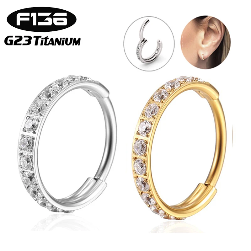 Nose Ring Piercing Nose Septum G23 Titanium Quality Round CZ Helix Conch Cartilage Clicker Earrings Body Jewelry Wholesale 16G
Nose Ring Piercing Nose Septum G23 Titanium Quality Round CZ Helix Conch Cartilage Clicker Earrings Body Jewelry Wholesale 16G