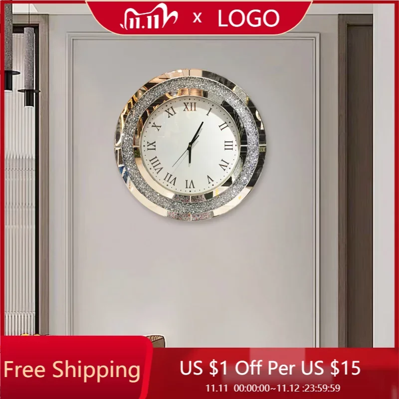 Luxury Queen Wall Clock Drill Unique Glass Unusual Wall Clock Designer Living Room Round Fashion Reloj De Pared Household Goods
Luxury Queen Wall Clock Drill Unique Glass Unusual Wall Clock Designer Living Room Round Fashion Reloj De Pared Household Goods