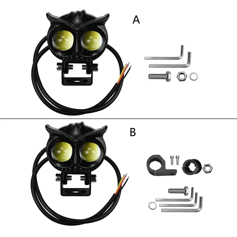 Motorcycle Headlight LED Spot Light 5000-6500K Driving Dual Lamp Beads Owl Headlights DC12-85V for Street Bike Car ATV
Motorcycle Headlight LED Spot Light 5000-6500K Driving Dual Lamp Beads Owl Headlights DC12-85V for Street Bike Car ATV