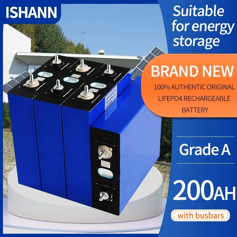 Grade A 4PCS 3.2V Lifepo4 200Ah High Capacity Batteri Pack Brand New Lifepo4 Battery 24V 48V Cell RV EU US Tax Free With Rails
Grade A 4PCS 3.2V Lifepo4 200Ah High Capacity Batteri Pack Brand New Lifepo4 Battery 24V 48V Cell RV EU US Tax Free With Rails